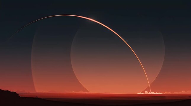 A dramatic image of a rocket ascending into the night sky, perfect for representing ambition, innovation, and future-focused concepts. Ideal for techn