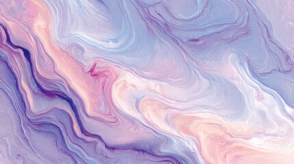 Obraz premium Abstract Swirls of Pink, Purple, and Blue Hues