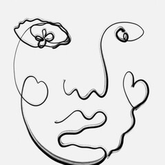 face drawing mask illustration 
