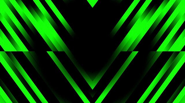 Abstract green and black geometric v shape diagonal lines pattern background