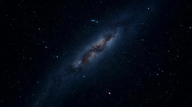 Stunning view of a spiral galaxy in deep space, showcasing the vastness of the universe and the beauty of celestial bodies. Perfect for science, astronomy, and space exploration themes
