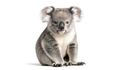 Obraz premium Adorable koala joey sitting serenely, capturing the essence of Australian wildlife for diverse creative projects/818518860498