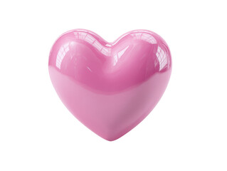 Fototapeta premium Modern Heart Symbol, Isolated, Soft Pink, Front View, 8K, Perfect for Valentine's Day or Gender-Neutral Design