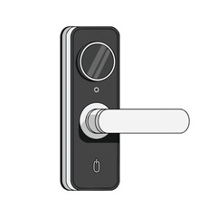 Modern Electronic Door Lock with Handle