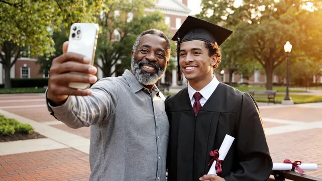 Graduation Dad Graduate With Dad Images – Browse 6,445 Stock Photos, Vectors, and ...