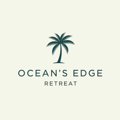 Palm Tree Logo Design for Retreat.