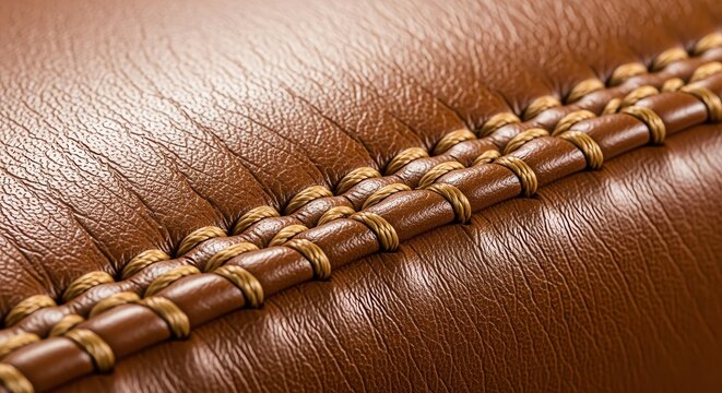 Leather Stitch Seam Detail Premium