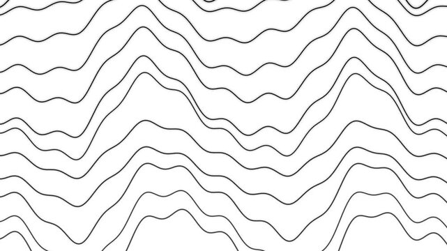 Abstract Wavy Lines Seamless Looping Background Animation