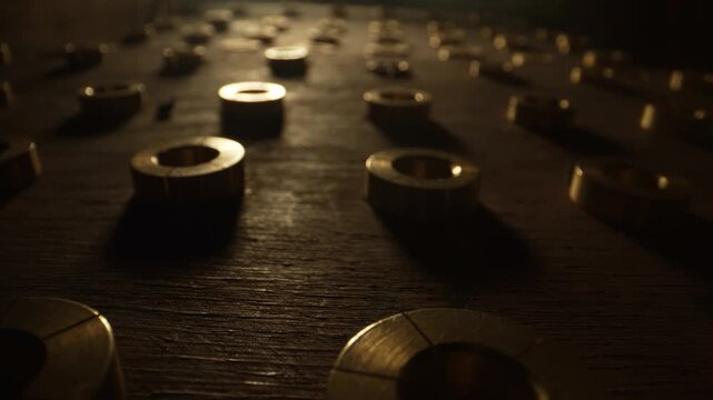 Professional metal collets for stretching jewelry rings.