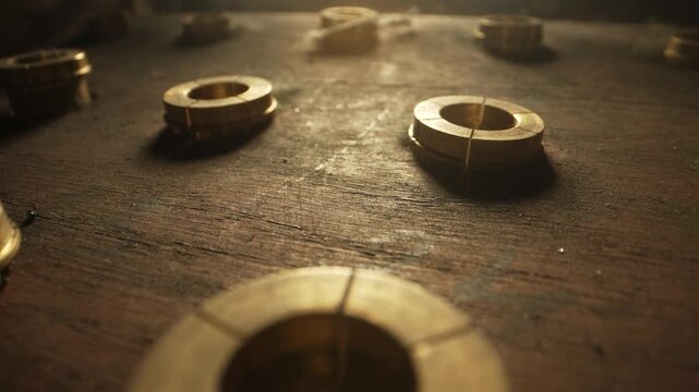 Professional metal collets for stretching jewelry rings.