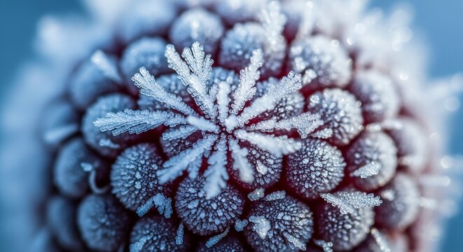 Frozen Berry Surface Frost