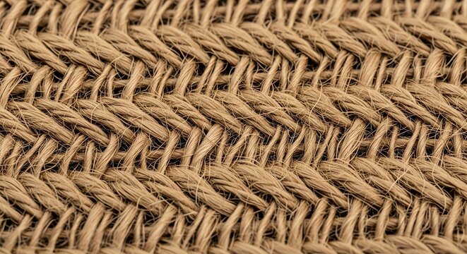 Woven Burlap Fabric Close-up