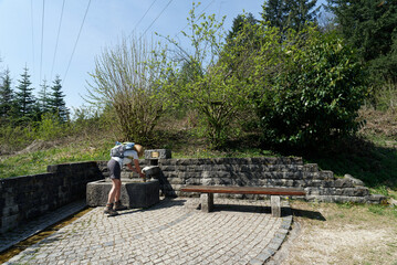 Bodman-Ludwigshafen - Wanderweg nach Stockach - R&ouml;merbrunnen