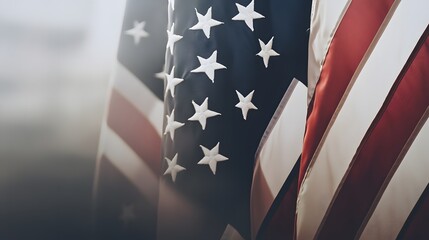 American flag for patriotic holidays.