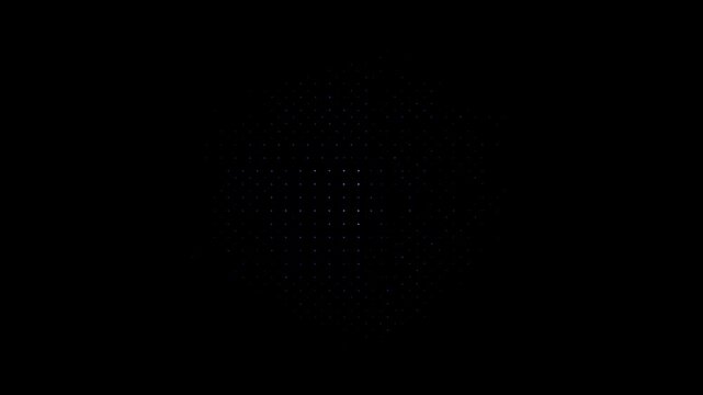 Abstract light pattern emerging from darkness. Visual representation of technology, innovation, and digital art concepts