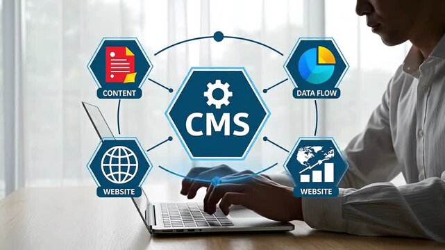 CMS concept platform for managing digital content and websites