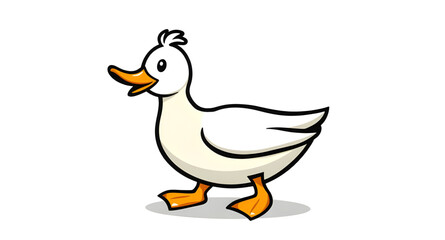 Obraz premium duck, bird, waterfowl, animal, nature, wildlife, aquatic, wetland, pond, lake, river, water, swimming, floating, beak, feathers, wings, quack, farm, poultry, wild, domestic, cute, cartoon, icon, vecto