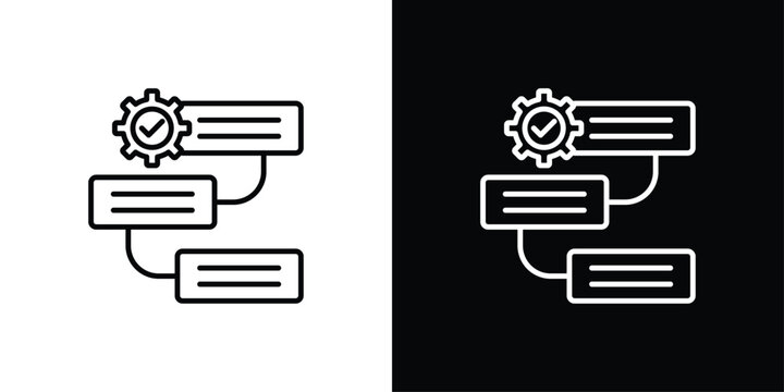 Prioritization Icon Sheet Black And White
