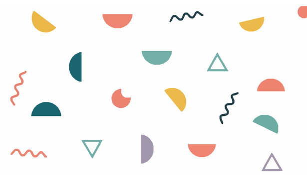 Modern abstract memphis geometric seamless pattern for cards and posters