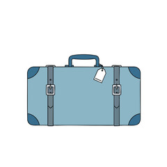 Vintage Style Suitcase Illustration
