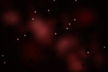 Obraz premium Abstract Red Orange Nebula, Deep Space Background, Cosmic Starfield Texture, Galaxy Dust Pattern, Sci-Fi Universe Wallpaper, Fiery Glow Design