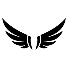 Obraz premium Wing icon. Simple wing vector icon