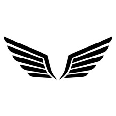 Obraz premium Wing icon. Simple wing vector icon