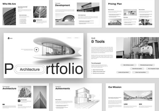 Minimal Architecture Company Portfolio Presentation Layout