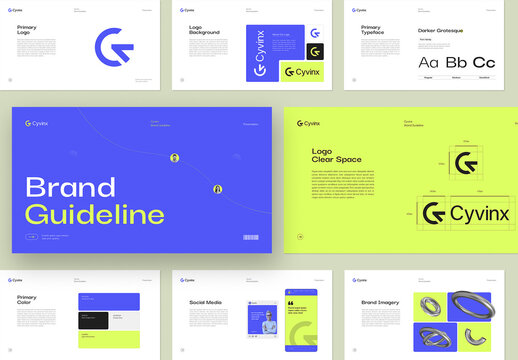 Modern and Clean Corporate Brand Identity Guidelines Layout