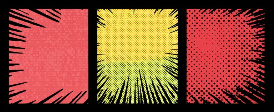 Dive into a retro comic book panel design like nostalgia splashed across a canvas.