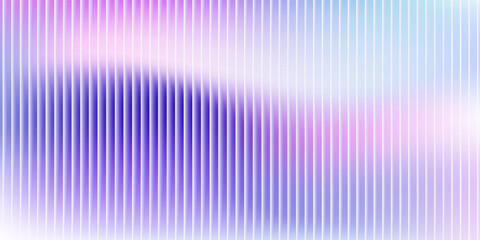 White, black and red ribbed abstract background with glass effect, corrugated iridescent color gradient. Vector illustration