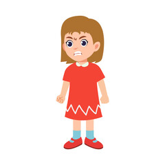 Girl expressing anger and frustasion
