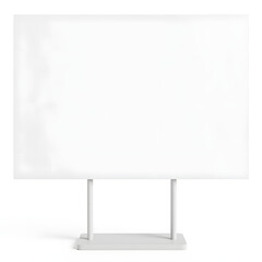 Obraz premium Blank signage object on clean background, advertising concept