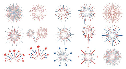 Vibrant fireworks display for festive celebrations and holiday events. © Muginandaru