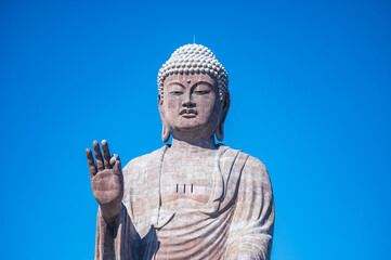 牛久大仏と青空