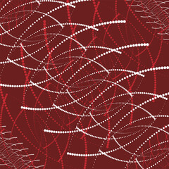 Fototapeta premium Colorful Dotted Background, Polka Backgroud with Red Color, Round Background, Dot Background with Red Color, Rounded Dark Background, Dotted Curvy Background