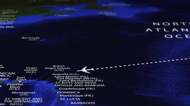 Flight From Algiers ALGERIA to San Salvador EL SALVADOR with flag pins