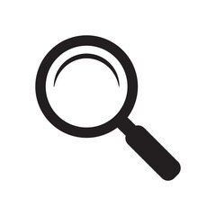 Magnifying Glass or Loupe Search Symbol Icon for Find, Explore and User Interface Design
