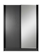 Sliding door wardrobe with a mirrored front.