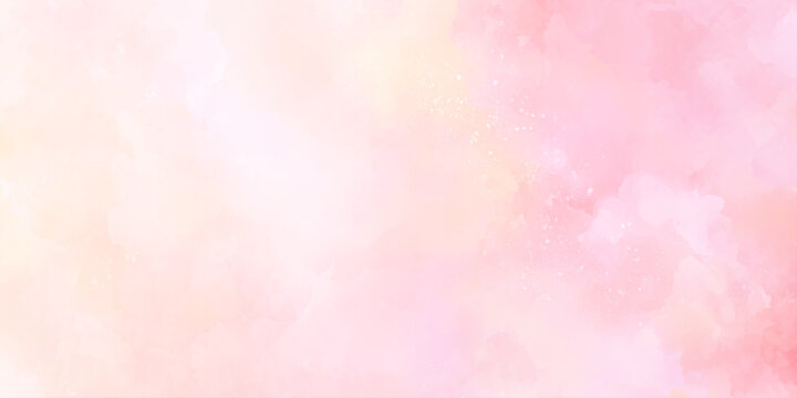 soft and pastel pink acrylic watercolor background with soft color gradient effects, Colorful abstract background with pastel shades, watercolor illustration painting cloudy background.