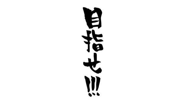 筆文字アニメ_目指せ