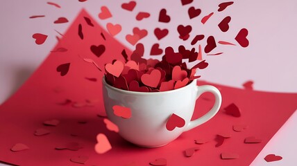 cup of coffee with heart