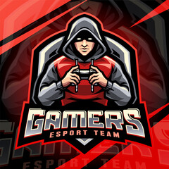 Gamers esport team mascot logo © Visink.art