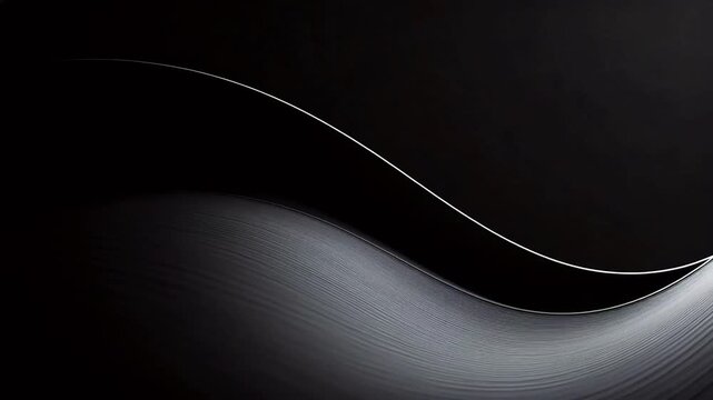 Abstract curved lines on dark background