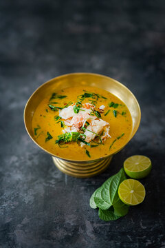 Krabben-Curry mit Pfefferbl&auml;ttern  (Gaeng Pu Bai Cha Plu)