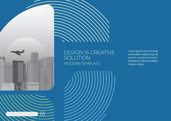 Template vector design for Brochure, Annual Report, Web design Poster, Corporate Presentation, Flyer, layout modern with size horizontal, Easy to use and edit.