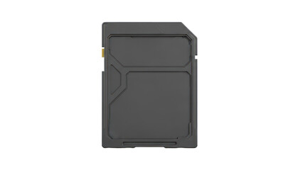 Modern memory card, isolated on transparent background