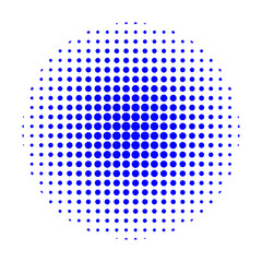 Blue Halftone Element