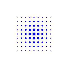 Blue Halftone Element