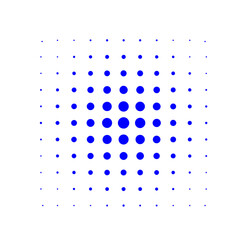 Blue Halftone Element
